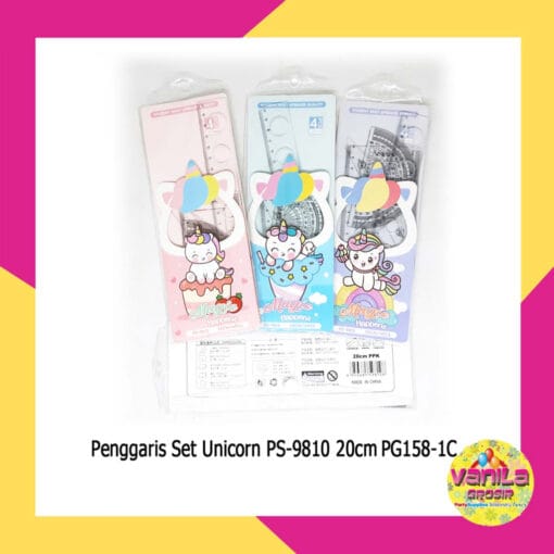 (1 BOX ISI 40SET) Penggaris Set Motif