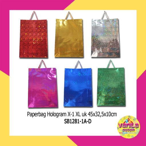 1 PCS PAPERBAG HOLOGRAM XL