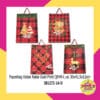 1 PCS PAPERBAG KOTAK MERAH HITAM NATAL PRINTED GOLD UK 30X41