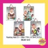 1 PCS PAPERBAG NATAL 3D GLITTER MERAH ABU SANTA ELF UK 30X41