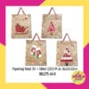 1 PCS PAPERBAG NATAL 3D GLITTER NUANSA EMAS UK 26X32X10CM SHOPPING BAG