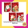 1 PCS PAPERBAG NATAL LAPISAN GLOSSY MERAH UK 26X32X10CM SHOPPING BAG