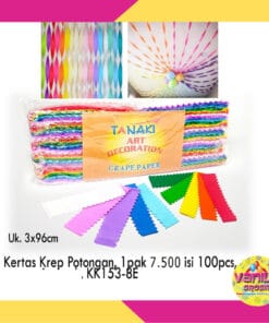 (1 Pak Isi 100Pcs) Kertas Krep Potongan