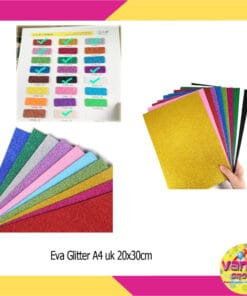 (1 Pak isi 10lembar) Eva Glitter 20x30cm A4