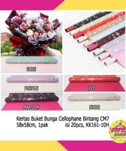 (1 Pak isi 20Pcs) Wrapping Motif Bintang