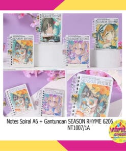 (1 Pcs) Notes Spiral A6+ Gantungan