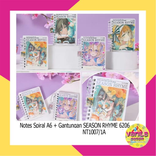 (1 Pcs) Notes Spiral A6+ Gantungan