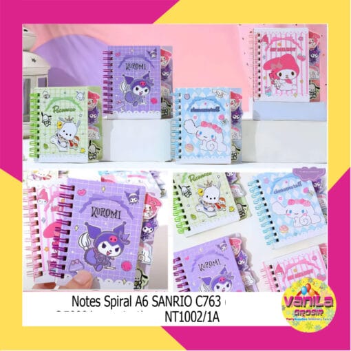 (1 Pcs) Notes Spiral A6 Sanrio