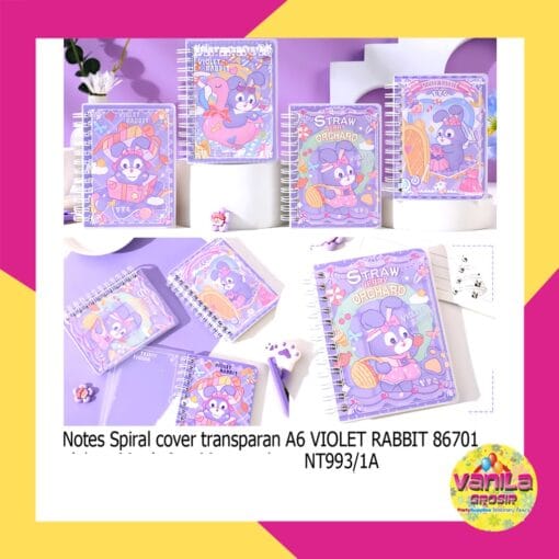 (1 Pcs) Notes Spiral Transparan A6