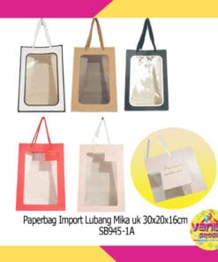 (1 Pcs) Paperbag Lubang Mika Uk M