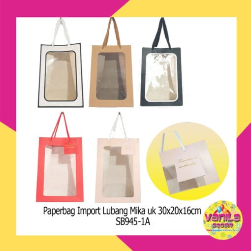 (1 Pcs) Paperbag Lubang Mika Uk M