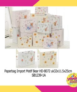 (1 Pcs) Paperbag Motif Bear