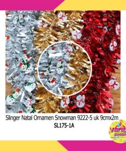 (1 Pcs) Slinger Natal Ornamen Snowman