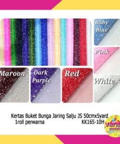 (1 Roll) Kertas Buket Bunga jaring salju