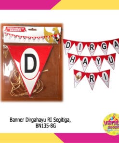 (1 Set) Banner Dirgahayu RI Segitiga