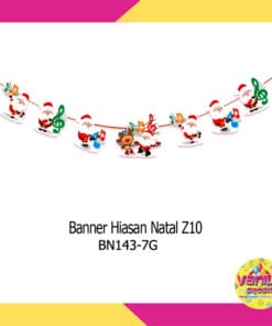 (1 Set) Banner Hiasan natal Santa  Music