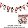 (1 Set) Banner Natal Snowman Santa