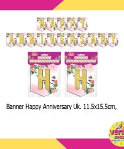 (1 Set) Banner Segilima Happy Anniversary