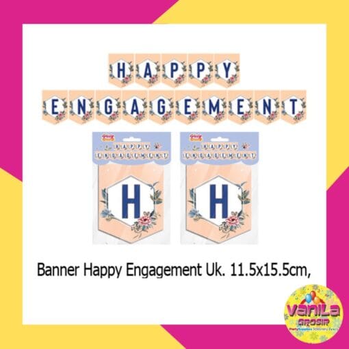 (1 Set) Banner Segilima Happy Engagement