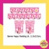 (1 Set) Banner Segilima Happy Wedding