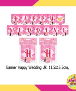 (1 Set) Banner Segilima Happy Wedding