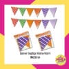 (1 Set) Banner Segitiga Warna-warni
