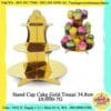 (1 Set) Cupcake stand GOLD polos