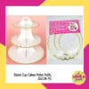 (1 Set) Stand Cup Cake Ulang Tahun polos Putih