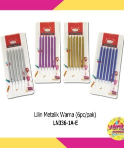 (1 Set isi 6Pcs) Lilin Metalik 1 Warna