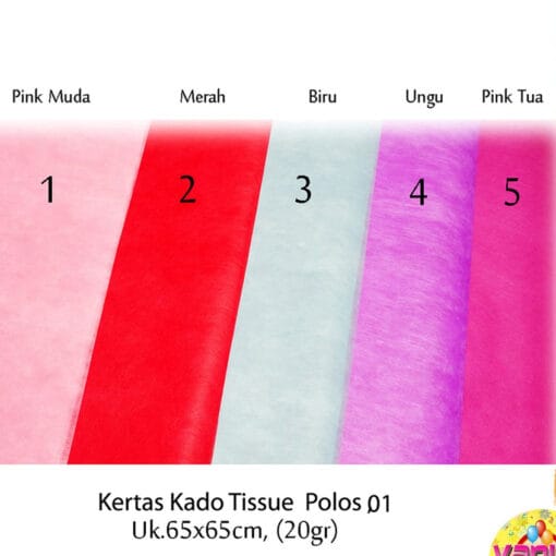 1 lembar kertas kado tissue