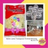 (100Pcs) Balon Latex Transparan Motif Bintang (2