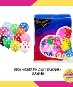 (100Pcs) Balon Mix Polkadot 2