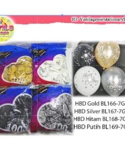 (100Pcs) Balon New HBD