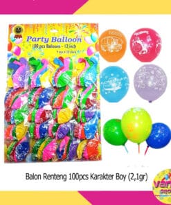 (100Pcs) Balon Renteng Karakter 2