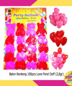 (100Pcs) Balon Renteng Love Pond 2