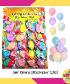 (100Pcs) Balon Renteng Macaron 2