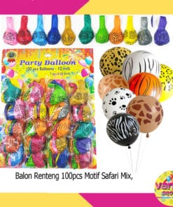 (100Pcs) Balon Renteng Motif 2
