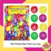(100Pcs) Balon Renteng Printed Love 2