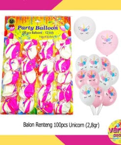 (100Pcs) Balon Renteng Unicorn 2