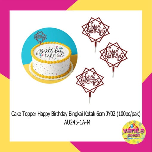 cake topper akrilik