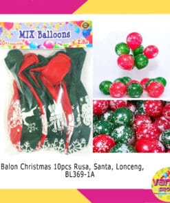 balon natal 3 warna