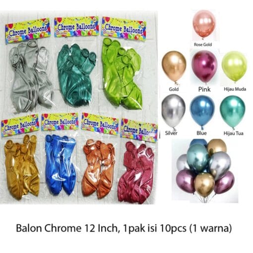 balon chrome warna