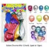 (10Pcs) Balon Chrome