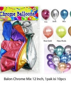 (10Pcs) Balon Chrome