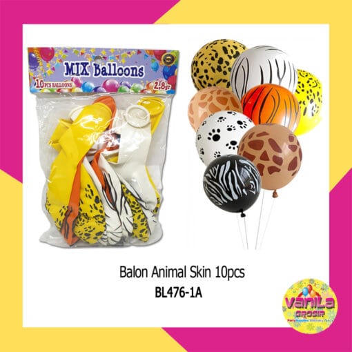 (10Pcs) Balon Latex Animal Skin