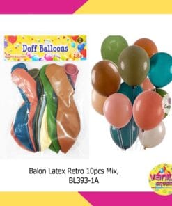 (10Pcs) Balon Latex Retro