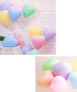 balon love soft macaron pastel