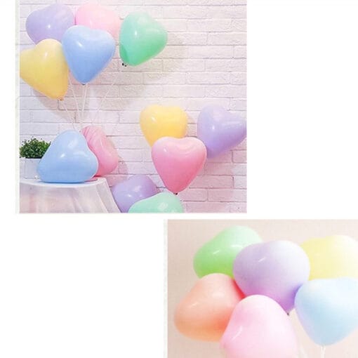 balon love soft macaron pastel
