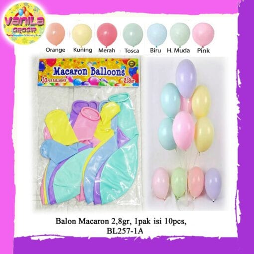 balon warna soft macaron