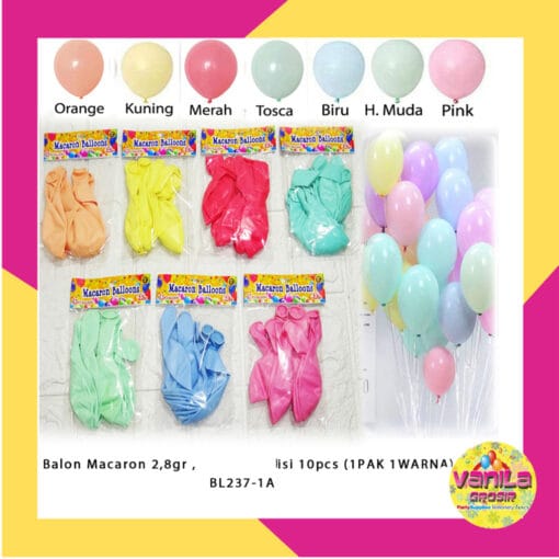 (10Pcs) Balon Macaron